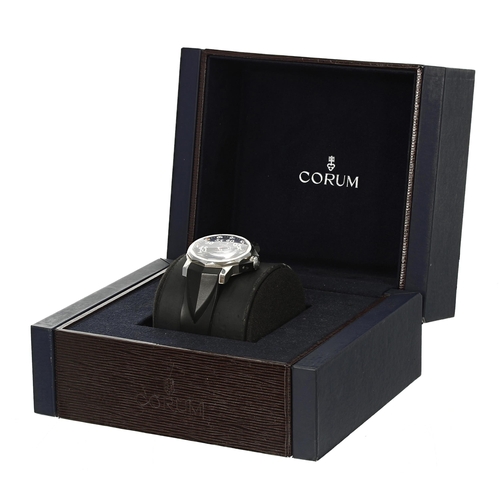 93 - Corum Admiral's Cup automatic stainless steel gentleman's wristwatch, reference no. 01.0010, serial ... 