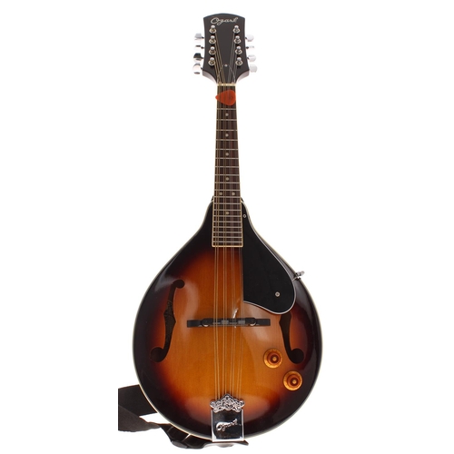 1571 - Contemporary mandolin labelled The Ozark Professional, Model no. 2077, with pear shaped sunburst bod... 