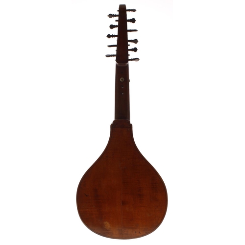 1594 - 18th century English cittern/guitar circa 1770 by and stamped Rausch on the neck heel, with original... 