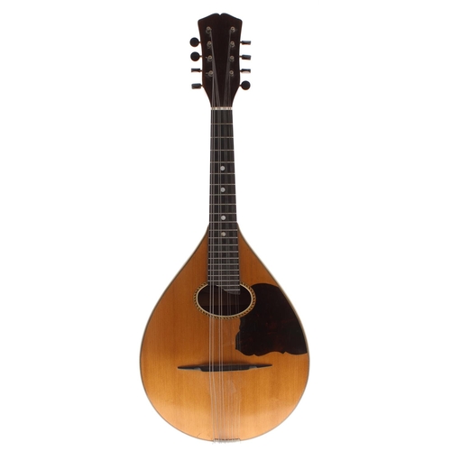 1597 - Vega flatback pear shaped mandolin with spruce table and faux tortoiseshell scratchguard; also an ol... 