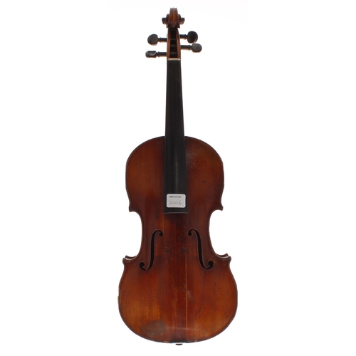 2006 - Interesting 19th century violin in need of extensive restoration (sound post crack to back and front... 