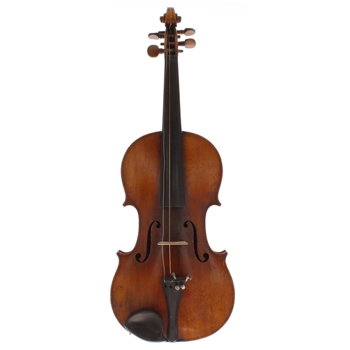 2015 - Late 19th century Stradivari copy violin, 14 5/16