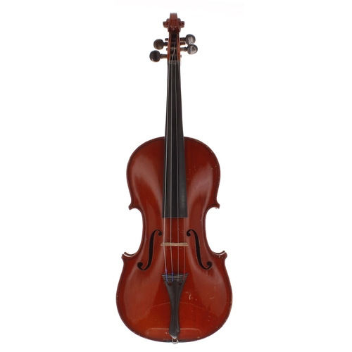 2015 - Late 19th century Stradivari copy violin, 14 5/16