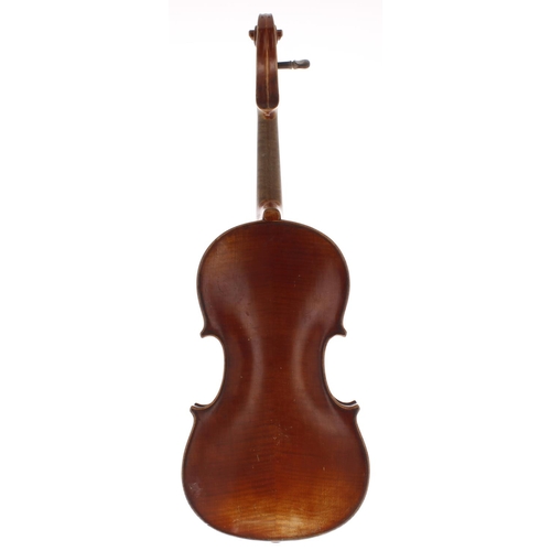 2016 - Late 19th century German Stradivari copy violin, 14 5/16