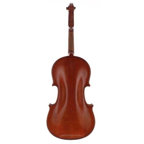 2023 - French Medio Fino three-quarter size violin, 13