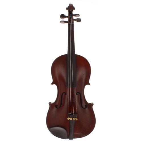 2024 - French Compagnon three-quarter size violin, 13 1/16