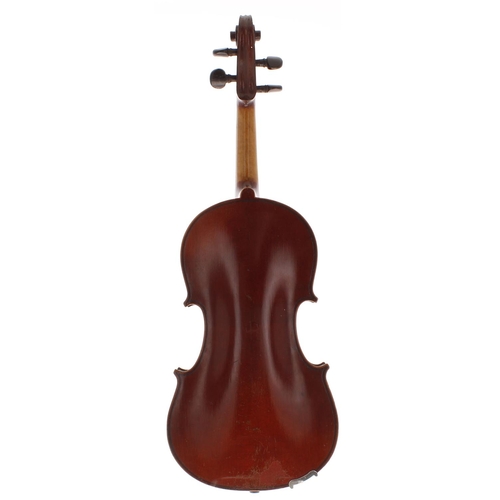 2024 - French Compagnon three-quarter size violin, 13 1/16