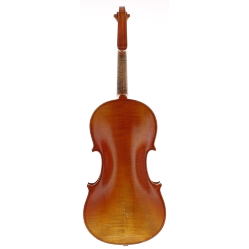 2029 - Early 20th century violin, 14 3/16