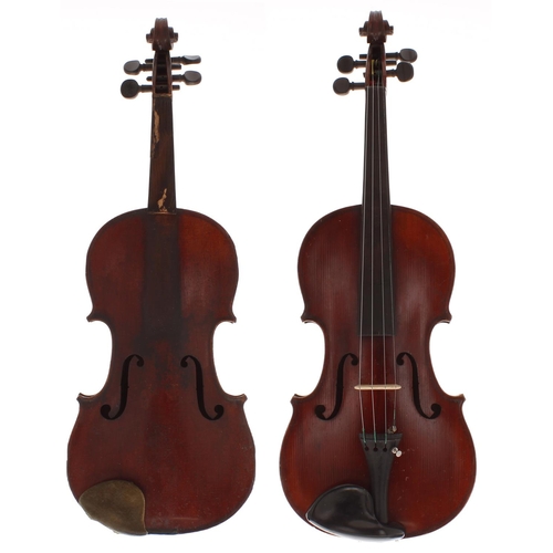 2039 - French violin, probably Medio Fino, 14