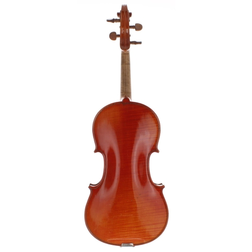 2043 - French violin labelled J.T.L. 3, 14 1/8