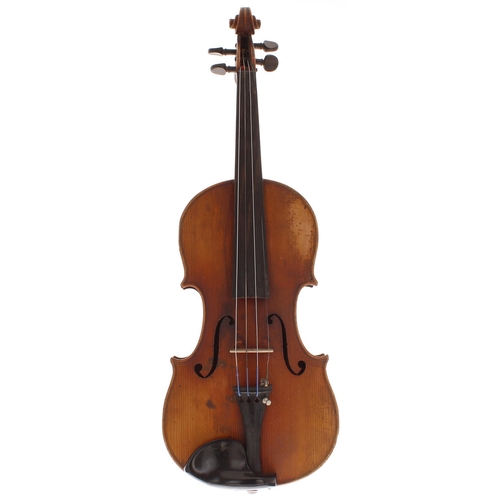 2047 - Early 20th century German violin, 14