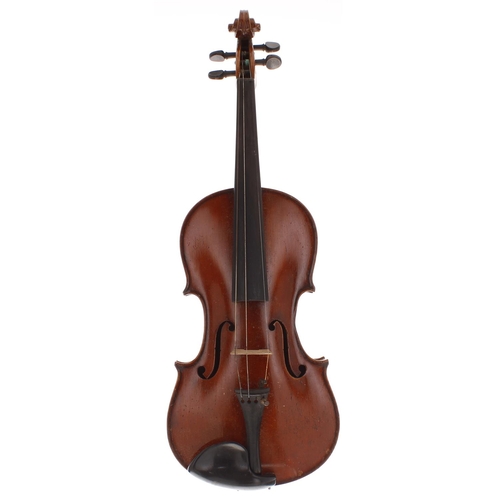 2049 - Early 20th century Stradivari copy violin, 14 3/16