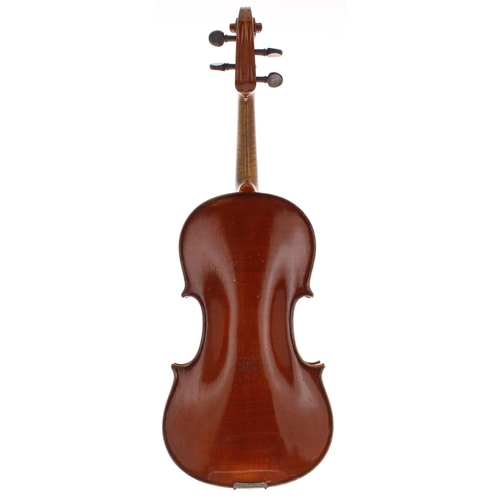 2049 - Early 20th century Stradivari copy violin, 14 3/16