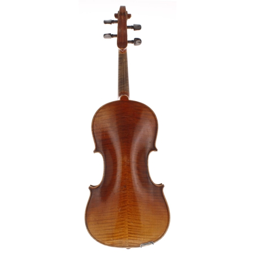 2050 - German violin circa 1910 labelled Caspar da Salo..., 14 1/8