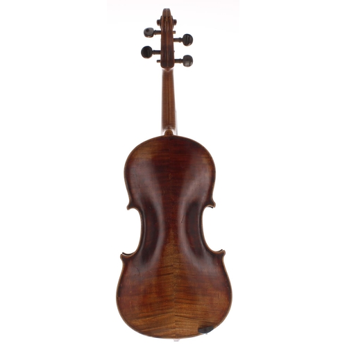 2051 - Late 19th century violin of the Neuner & Hornsteiner School labelled Giovan Paolo Maginni, 14 1/... 