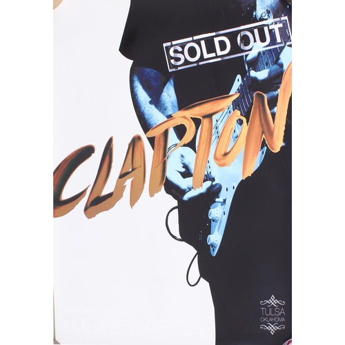 574 - Eric Clapton - collection of seventeen various Eric Clapton tour posters