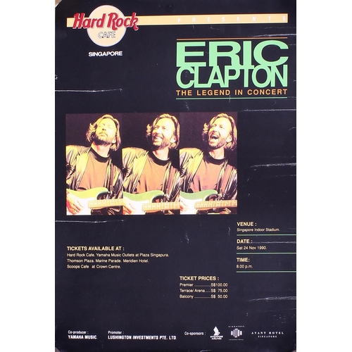 574 - Eric Clapton - collection of seventeen various Eric Clapton tour posters