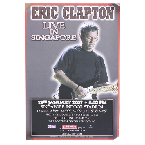 574 - Eric Clapton - collection of seventeen various Eric Clapton tour posters