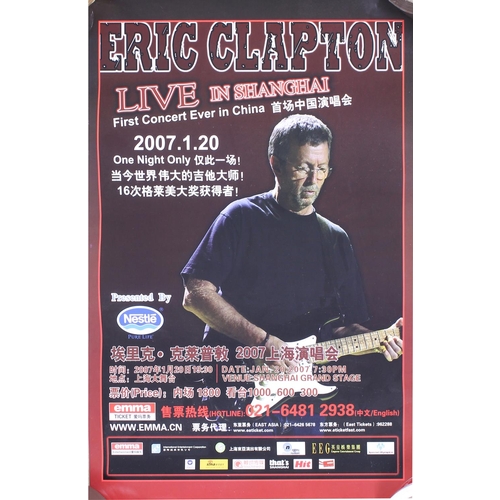 574 - Eric Clapton - collection of seventeen various Eric Clapton tour posters