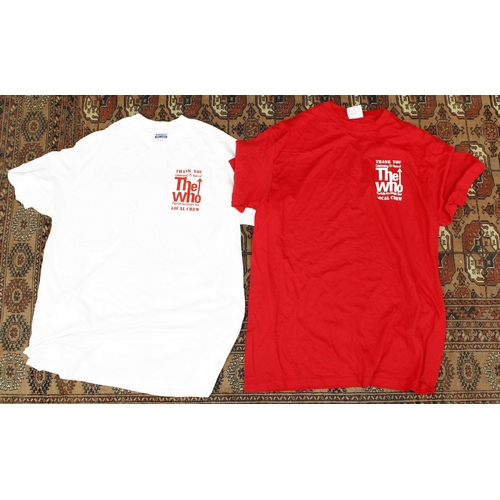 578 - The Who - two original crew T-shirts for the 1989 'The Kids Are Alright' tour (2)