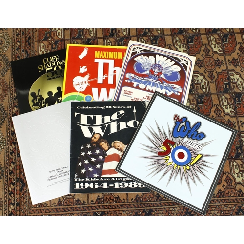 581 - The Who - five original Who souvenir tour programmes to include 1989 Kids Are Alright tour, 1989 Qua... 