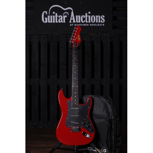 651 - Rockwood by Hohner LX100G electric guitar; Body: red finish, a few minor dings but generally very go... 