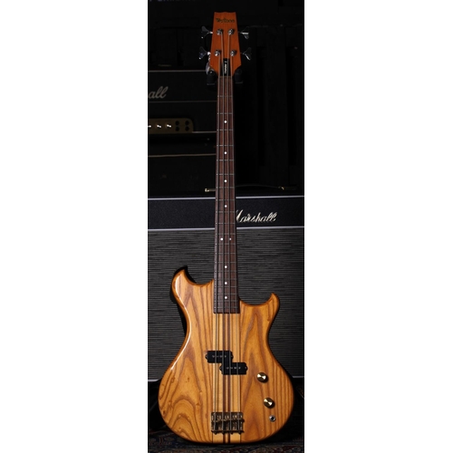 713 - 1982 Westone Thunder I bass guitar, made in Japan; Body: natural finish, light buckle wear to back, ... 