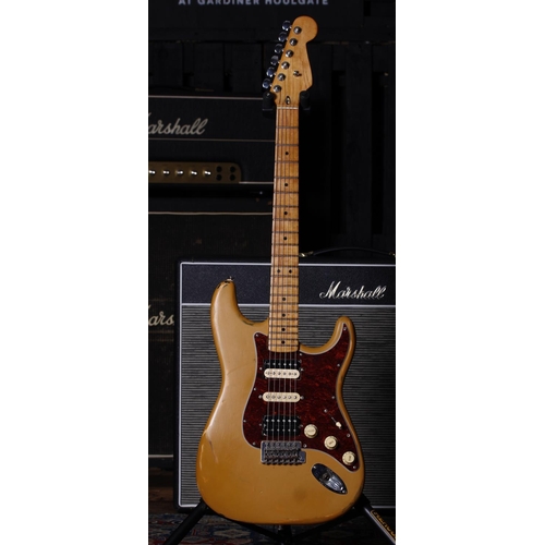 724 - S Type Partscaster electric guitar; Body: yellow hand relic finish body; Neck: maple, hand relicing;... 