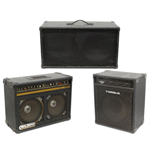 823 - 2 x 12 guitar amplifier speaker cabinet, enclosing a pair of Goodmans Power Range Audiom 12-P speake... 