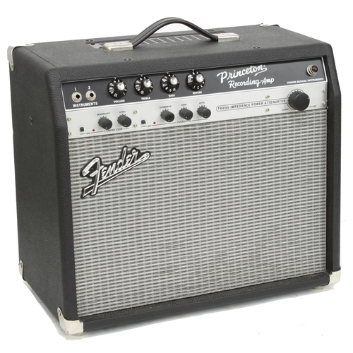 824 - Fender Princeton Recording-Amp guitar amplifier, made in Mexico, with foot switch and dust cover*Ple... 