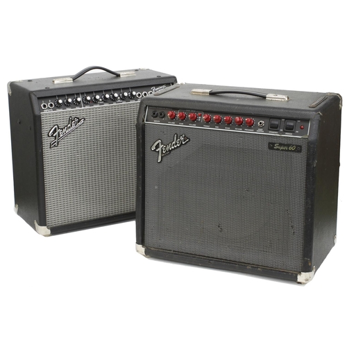 846 - Fender Super 60 guitar amplifier in need of servicing; together with a Fender Frontman 65R guitar am... 