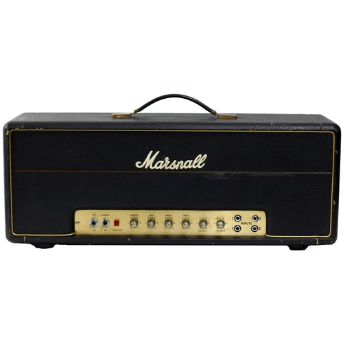 859 - 1974 Marshall JMP 1987 Mark 2 guitar amplifier head, made in England, ser. no. 5796F*Please note: Ga... 