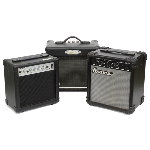 876 - Fender M80 guitar amplifier, made in USA; together with a Carlsbro Sherwood Baby guitar amplifier, a... 