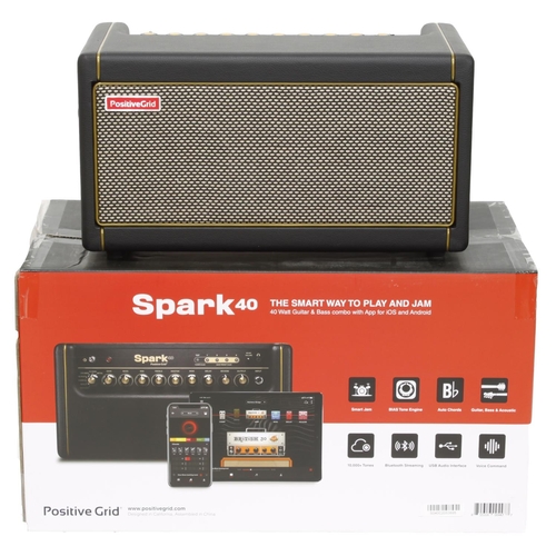 881 - Positive Grid Spark 40 guitar amplifier, boxed*Please note: Gardiner Houlgate do not guarantee the f... 