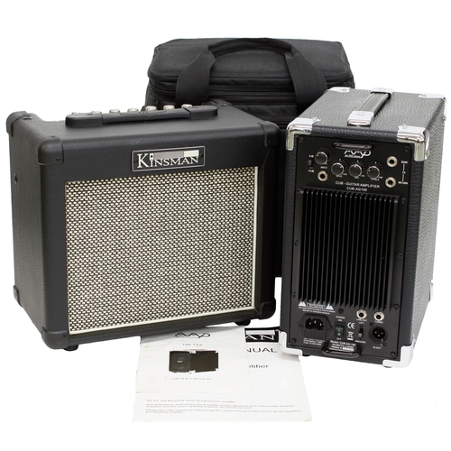 886 - Phil Jones AAP Cub guitar amplifier, with original gig bag; together with a Kinsman K15GFX 15 watt g... 