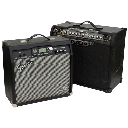 889 - Line 6 Spider Jam guitar amplifier; together with a Fender G-Dec 30 guitar amplifier (2)*Please note... 