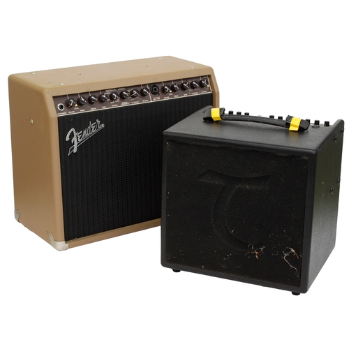 893 - Fender Acoustasonic 100 guitar amplifier; together with a Tanglewood Acoustic Combo guitar amplifier... 