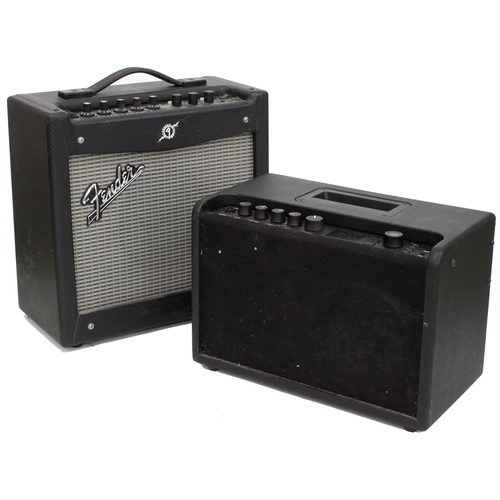 903 - Fender Mustang GT40 modelling guitar amplifier; together with a Fender Mustang 1 guitar amplifier (2... 