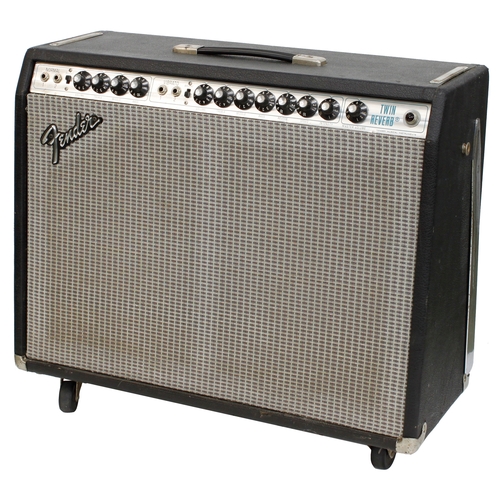 915 - Fender Twin Reverb guitar amplifier, made in USA, circa 1977, ser. no. A741327 (USA voltage)*Please ... 