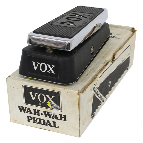 1073 - Vox Wah-Wah model V847 guitar pedal, with original pouch and box*Please note: Gardiner Houlgate do n... 