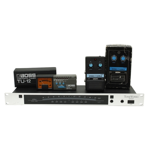 1106 - Loco Box CH-01 stereo chorus guitar pedal, boxed; together with a Korg DTR-2 digital rack tuner and ... 