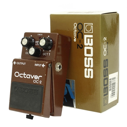 1108 - 1984 Boss OC-2 Octaver guitar pedal, made in Japan, black label, boxed*Please note: Gardiner Houlgat... 