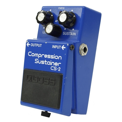 1113 - 1982 Boss CS-2 Compression Sustainer guitar pedal, made in Japan, black label*Please note: Gardiner ... 