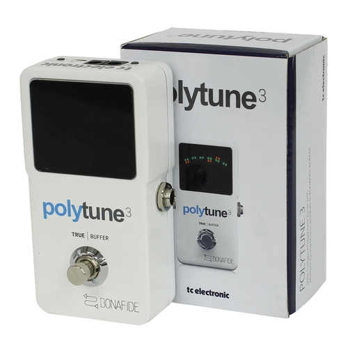 1126 - TC Electronic Polytune 3 guitar tuner pedal, boxed*Please note: Gardiner Houlgate do not guarantee t... 