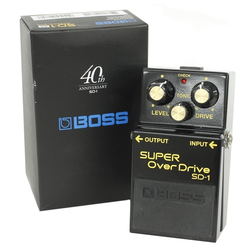 1131 - Boss 40th Anniversary SD-1 Super Overdrive guitar pedal, boxed*Please note: Gardiner Houlgate do not... 