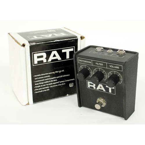 1132 - Pro Co Rat guitar pedal, made in USA, boxed*Please note: Gardiner Houlgate do not guarantee the full... 