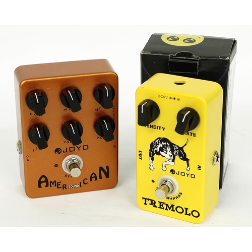 1135 - Joyo American Sound guitar pedal; together with a Joyo JF-09 Tremolo guitar pedal (2)*Please note: G... 