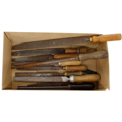 1244 - Tony Zemaitis - a selection of larger wooden handled rasp tools, used by Tony Zemaitis to craft many... 