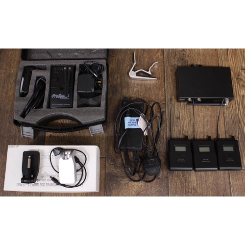 1250 - Wireless guitar transmitters/receivers to include a Pro Sound N88GU, a Donner DWS-1 and an Anleon S2... 