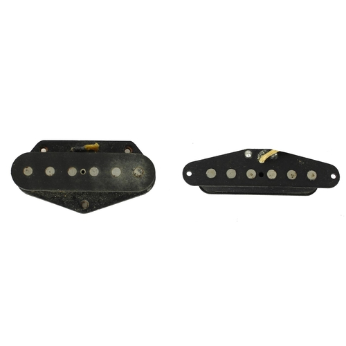1266 - Seymour Duncan Telecaster bridge pickup; together with a Telecaster neck pickup, possibly also by Se... 